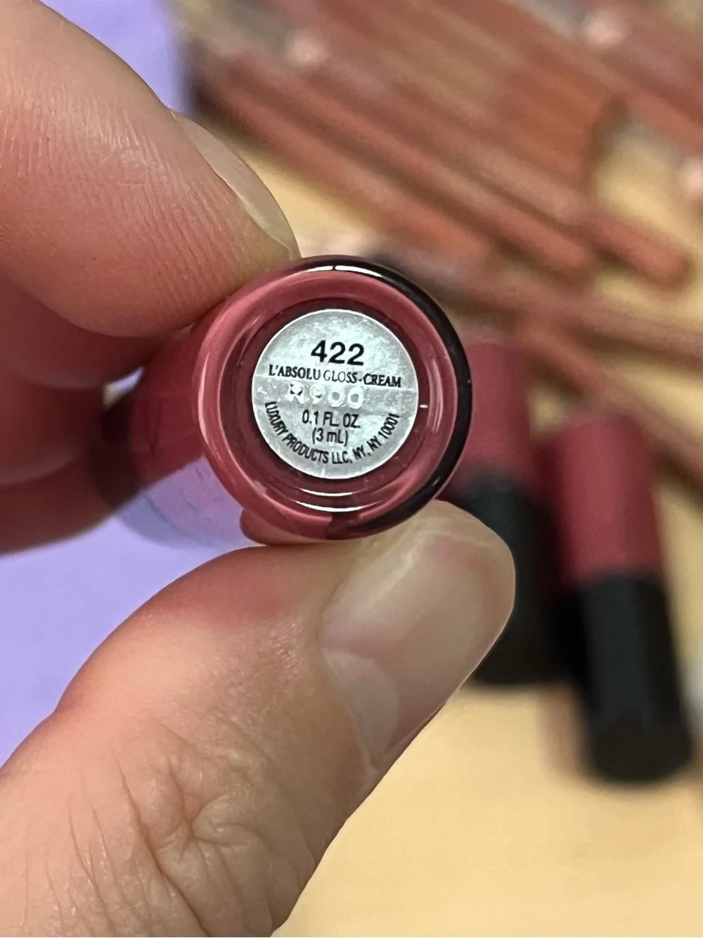 2 X Lancome L'Absolue Gloss Cream # 422 Travel MINI SIZE